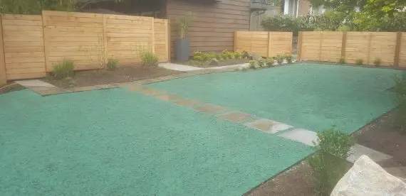 Hydroseed lawn application.